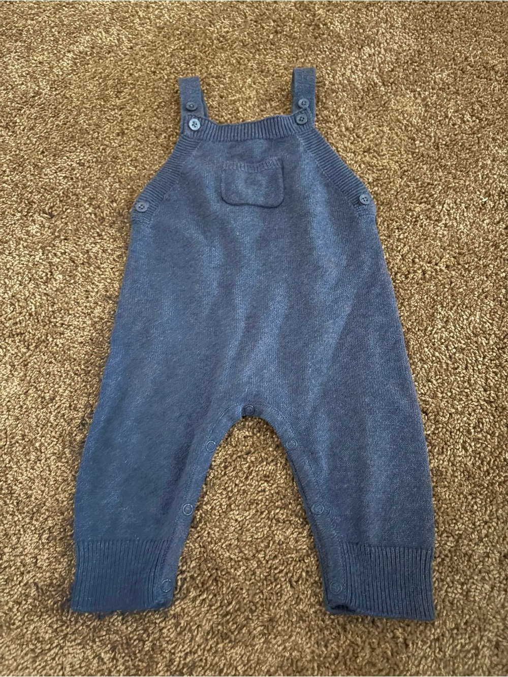 Angel Dear Knit Baby Overalls 3-6 mo